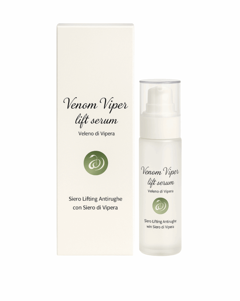 Siero lifting antirughe con veleno di vipera, trattamento tensore botox-like per viso, collo e décolleté