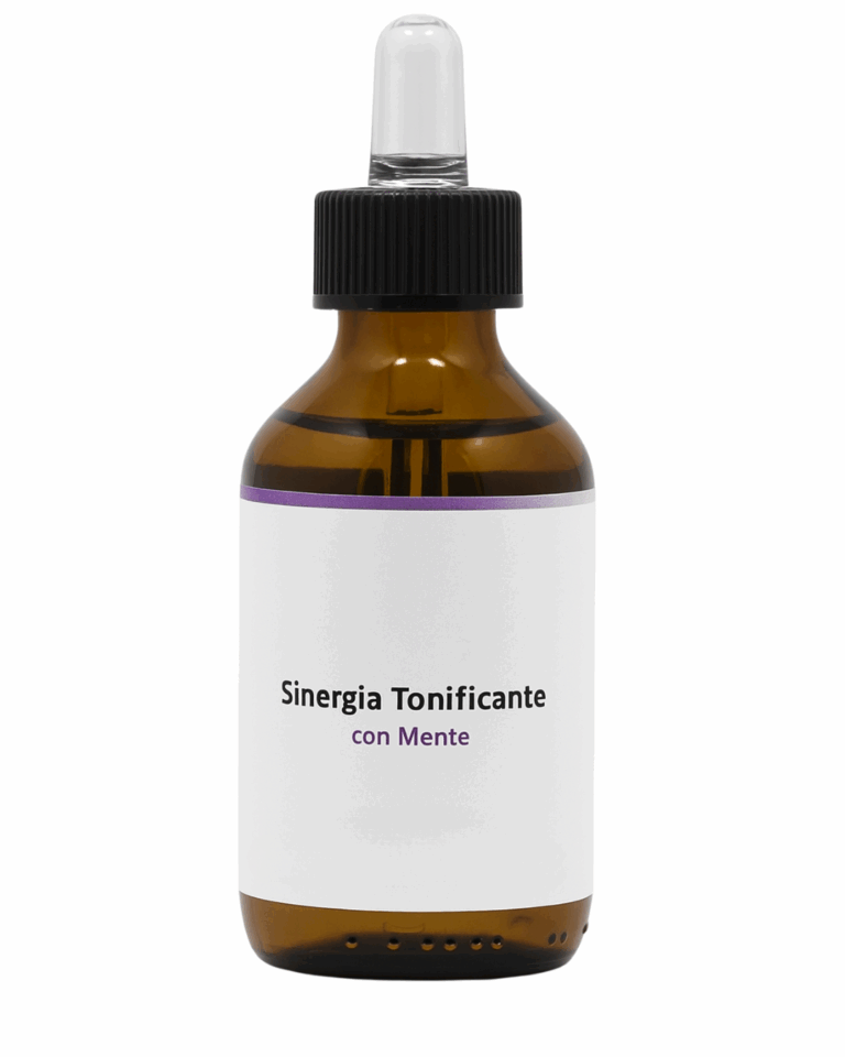 Sinergia tonificante con menta, fluido lipofilo con oli essenziali tonificanti per pelli atone e disidratate