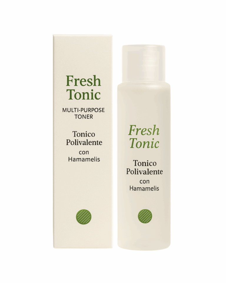 Tonico polivalente con hamamelis, tonico analcolico lenitivo per pelli sensibili e soggette ad arrossamenti.