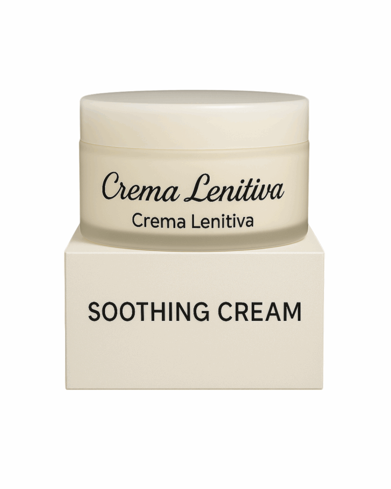 Crema lenitiva viso con camomilla, crema protettiva pH acido per pelle sensibile e arrossata, azione lenitiva e antirossore