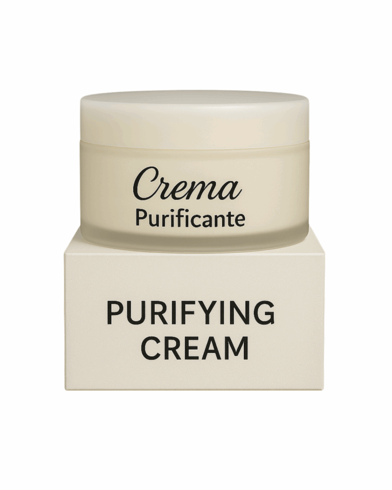 Crema purificante viso, trattamento normalizzante e antisettico per pelli grasse, impure, seborroiche e comedoniche.
